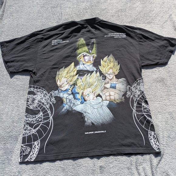 Darc Sport Dragon Ball Z Anime Graphic Black T-Shirt - Picture 1 of 11